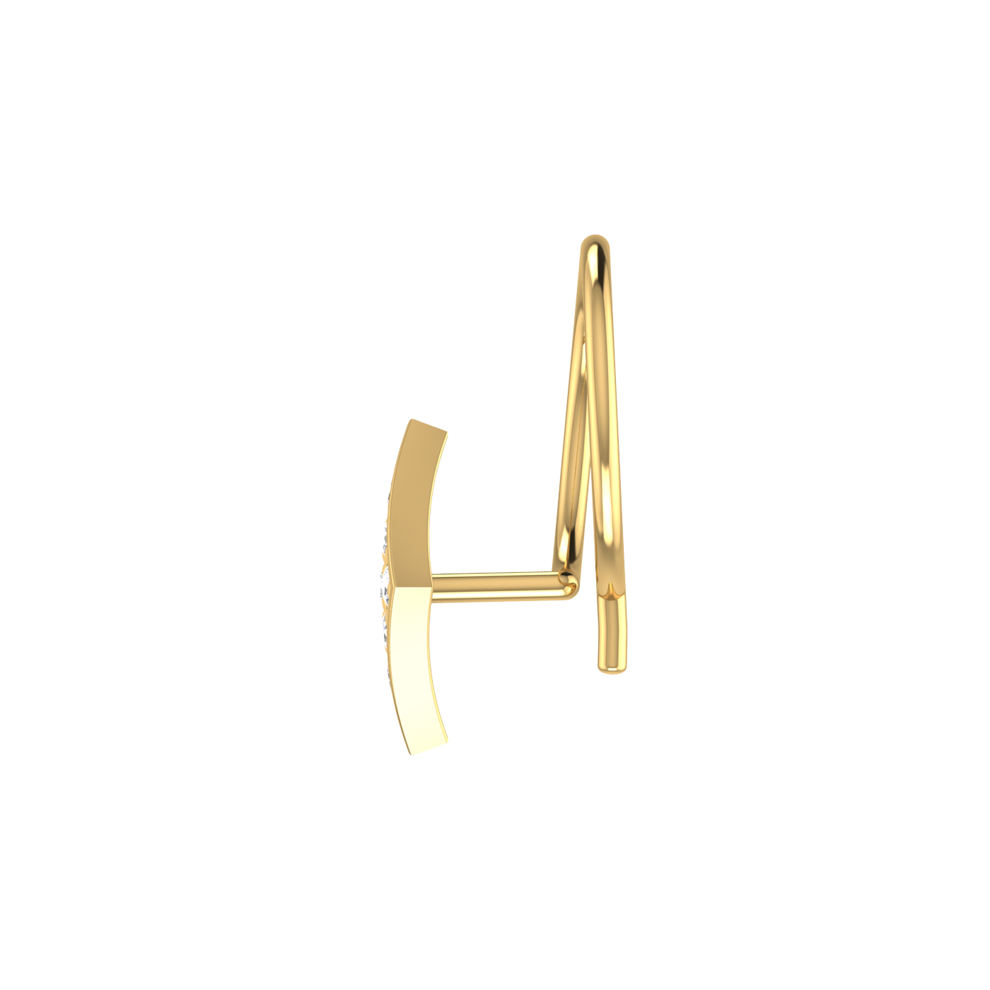 0.06 Carat Natural Diamond Nose Pin - HI Color, VS-SI Clarity.